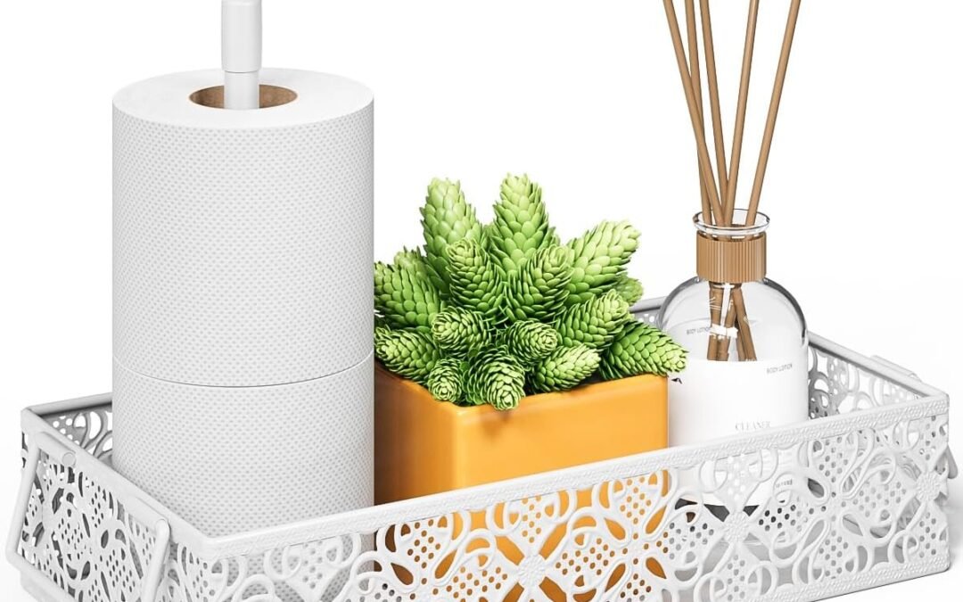Wholesale OEM ODM Toilet Tank Topper Paper Basket – White Bathroom Basket Decor Box with Magnetic Paper Towel Holder for Organizing Factory & Supplier
