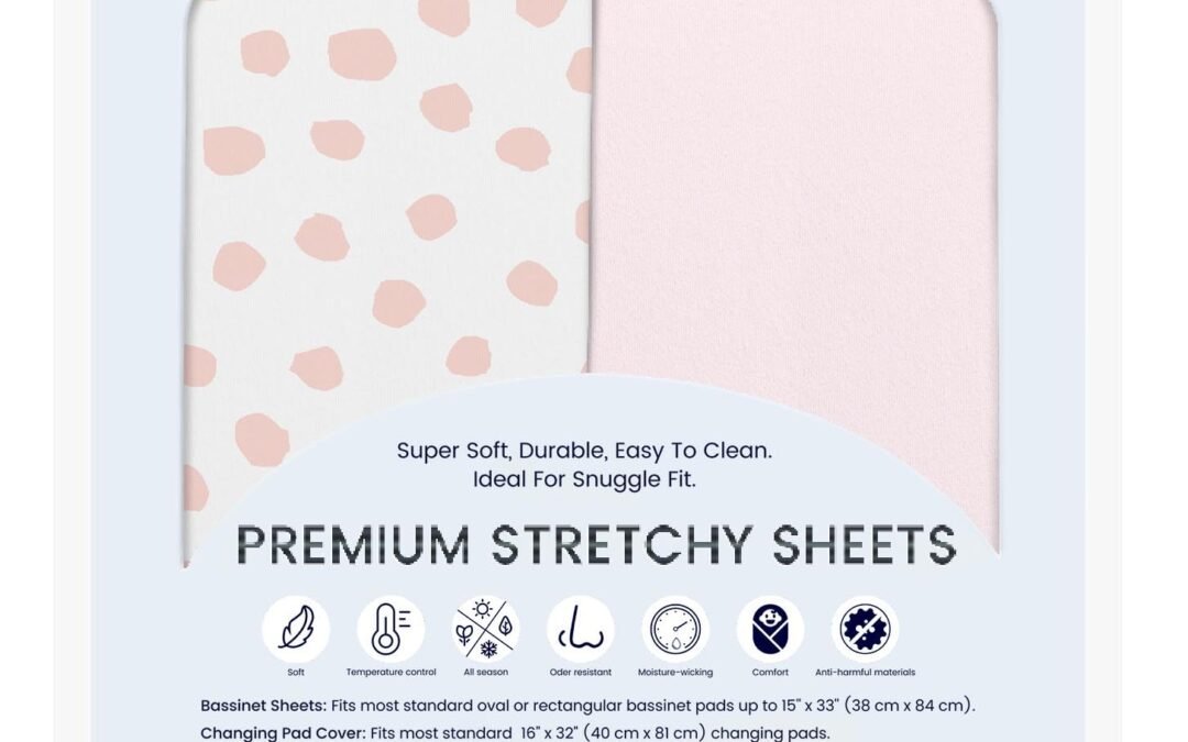 Wholesale OEM ODM TotAha Premium Soft Pack n Play Sheets, Super Stretchy Jersey Knit Mini Crib Sheets Fitted, Silky Comfort Graco Pack and Play Mattress Sheets, 2 Pack Factory & Supplier
