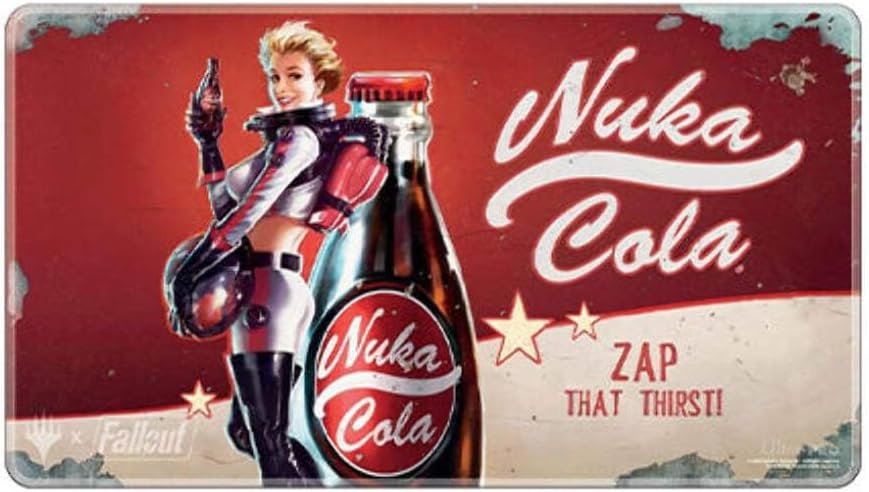 Wholesale OEM ODM Ultra PRO – Fallout Holofoil Playmat – Nuka Cola Pinup – for Magic: The Gathering, Limited Edition Collectible Trading Tabletop Gaming Essentials Accessory Supplies Factory & Supplier