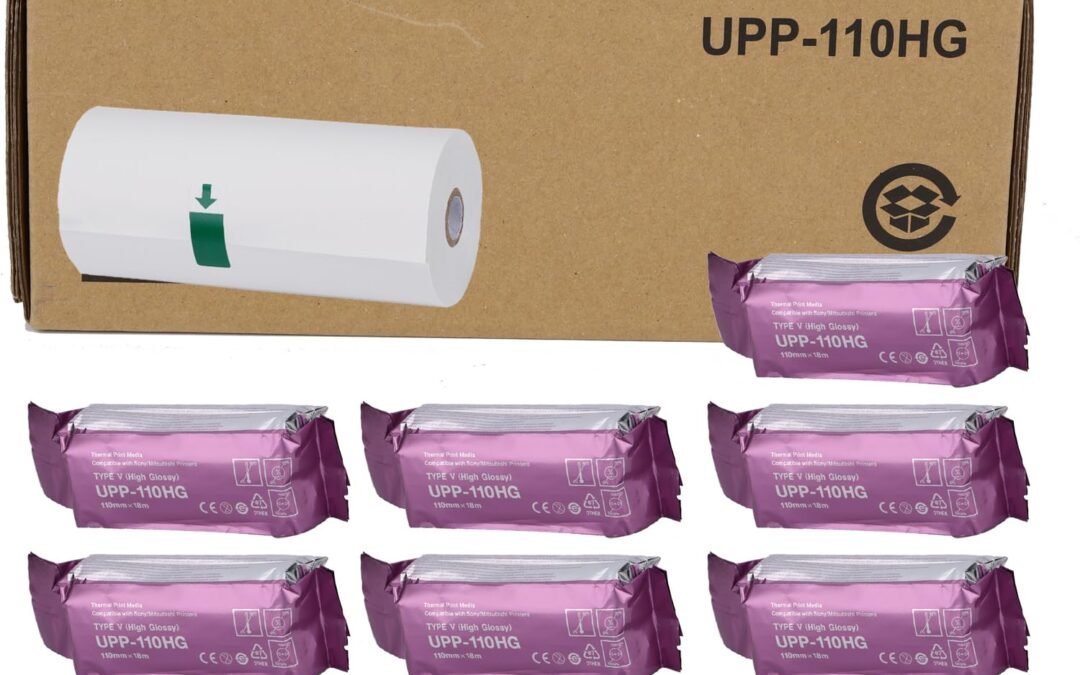 Wholesale OEM ODM Ultrasound Paper UPP 110HG 1 Box, High Gloss Thermal Print Film/Media 110mm x 18m Factory & Supplier