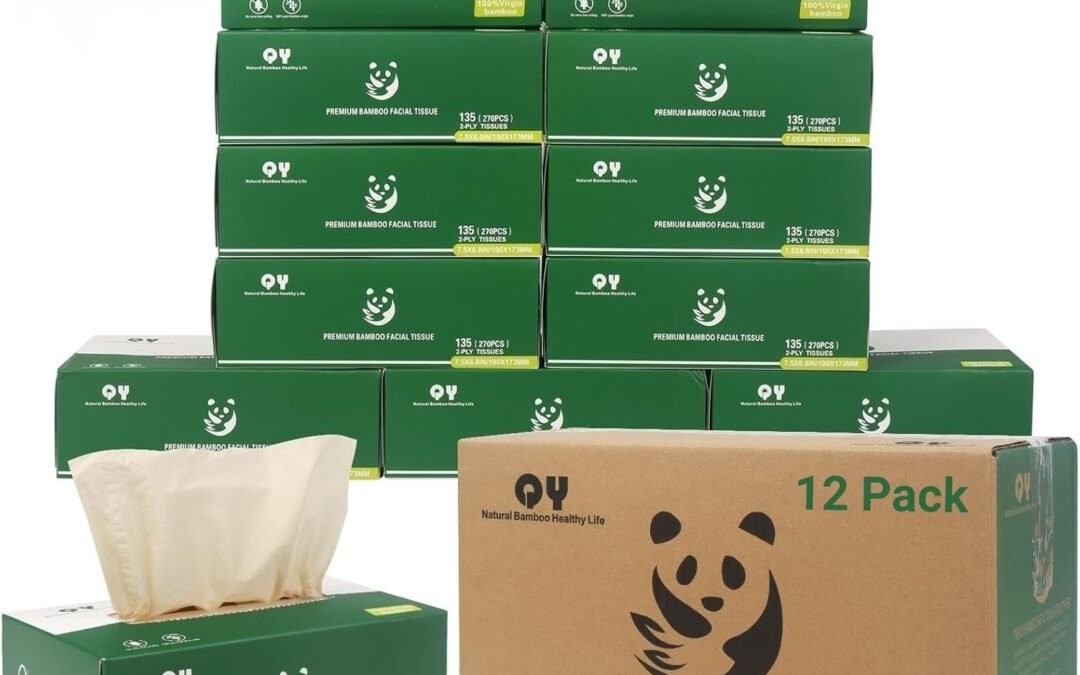 Wholesale OEM ODM Unbleached Bamboo Facial Tissues – 12 Boxes of 100% Natural, Hypoallergenic, 134 Sheets per Box, FSC Certified, Eco – Friendly, Ultra – Soft & Gentle for Everyday Home and Office Use Factory & Supplier