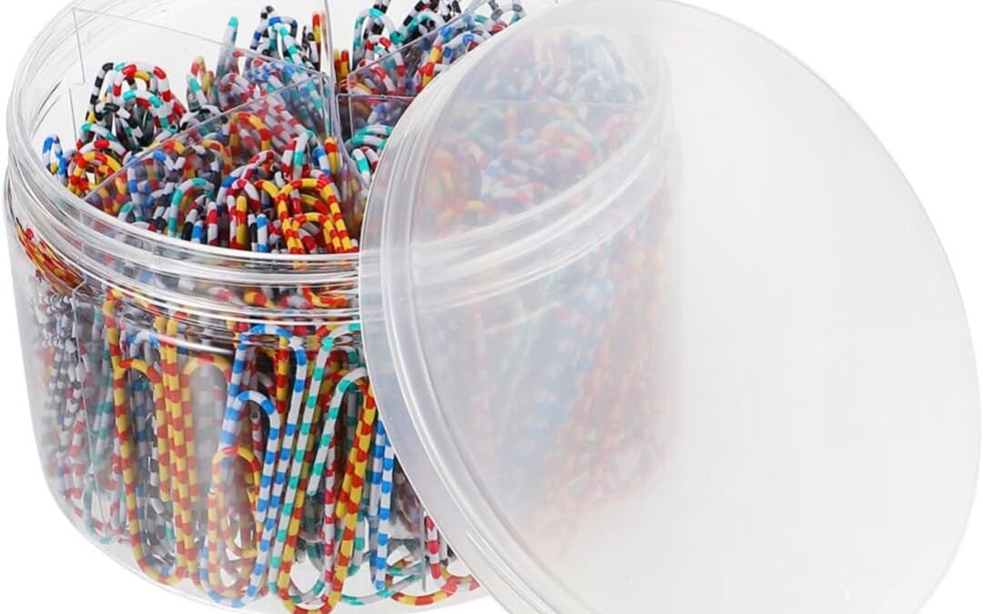 Wholesale OEM ODM Uonlytech 450Pcs Colored Metal Paper Clips Box Paper Clamps for Office Use Assorted Zebra Colors for Photos Notes and Drawings Factory & Supplier