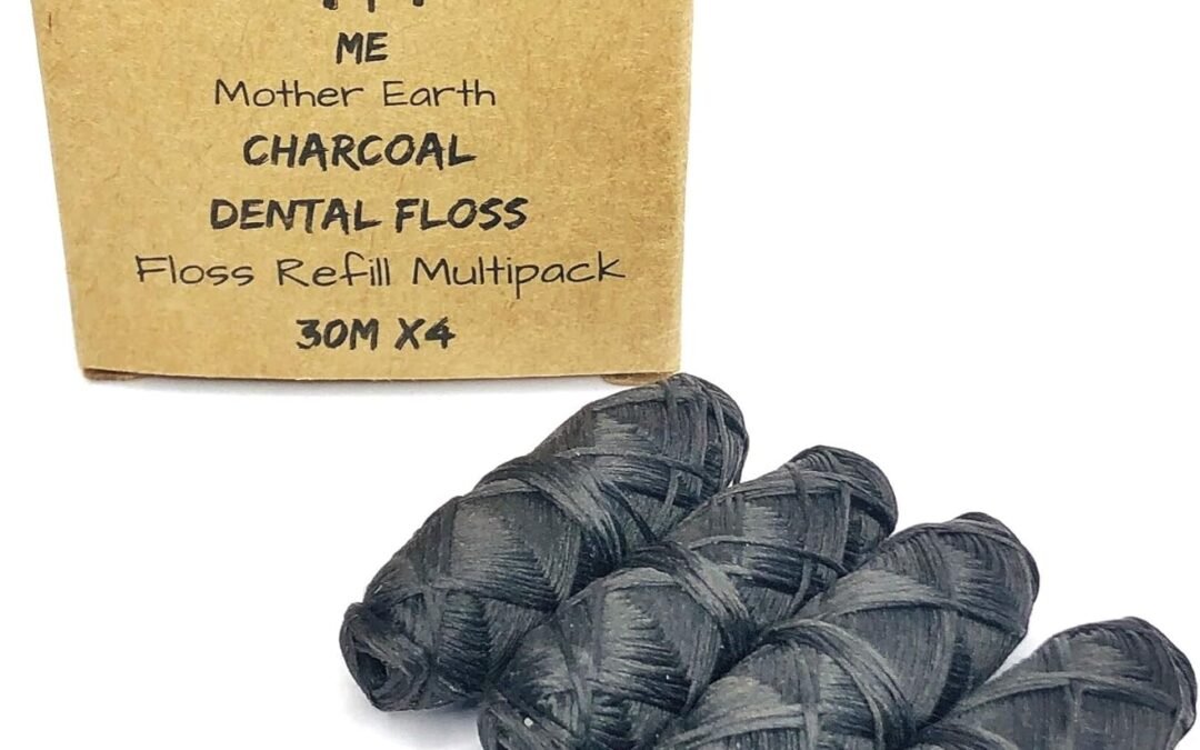 Wholesale OEM ODM Vegan Biodegradable Bamboo Charcoal Dental Floss Refill Refill | Natural Candelilla Wax | 30M x4 | Peppermint Essential Oil | Eco Friendly Zero Waste Oral Care | 4 Pack Factory & Supplier