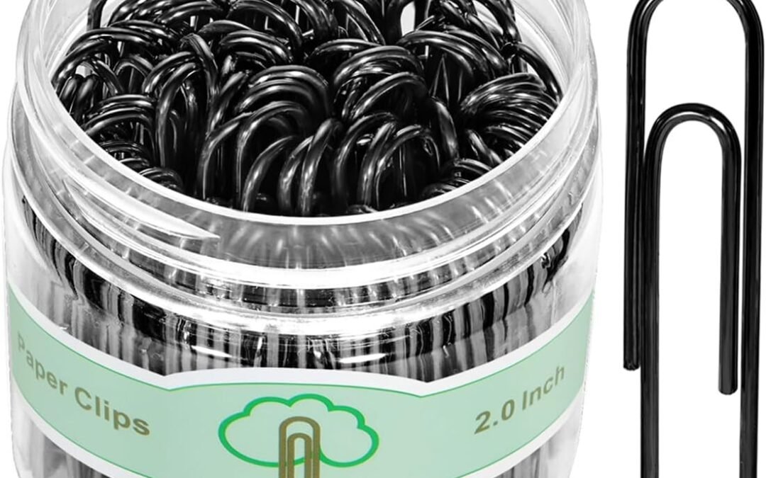 Wholesale OEM ODM Vinaco Paper Clips Black, 100 Pack Large Paper Clips 2 Inch (50 mm), Durable & Rust Resistant, Jumbo Paperclips. Great for Office, School and Personal Use (Black) Factory & Supplier