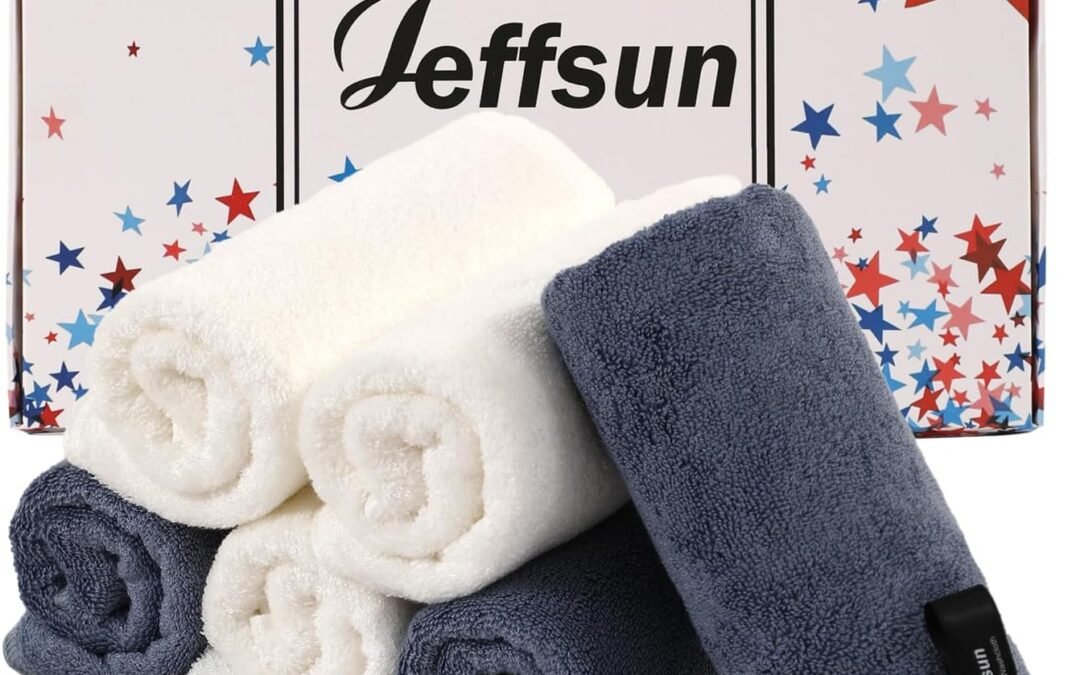 Wholesale OEM ODM Wash Cloths 6 Pack, Super Soft and Gentle Face Towel on Sensitive Skin, Reusable Makeup Remover Eraser, 13×13 inch Large Washcloths for Face and Body, Easy to Clean Slate Blue Facial Cleaning Cloths Factory & Supplier