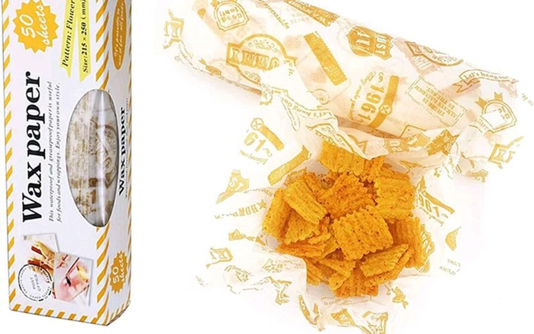 Wholesale OEM ODM Wax Paper Food Picnic Paper – Greaseproof Disposable Paper for Wrapping & Lining Plastic Food Basket – 50 Sheets (Orange Stamp-50pcs) Factory & Supplier