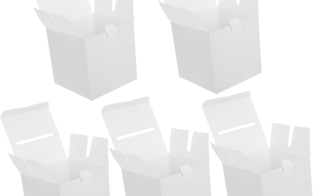 Wholesale OEM ODM White Voting Boxes 5 Pack Card Suggestion Box Office Meeting Room Simple Assembly Paper Factory & Supplier