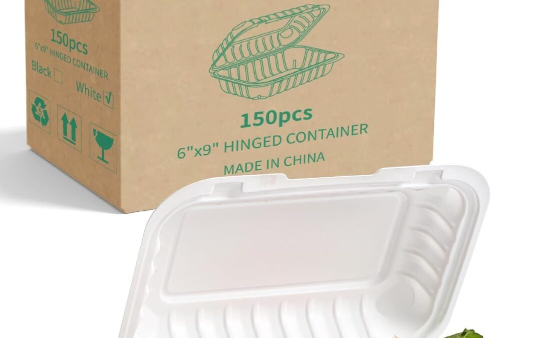 Wholesale OEM ODM YANGRUI To Go Containers, Reusable 150 Pack 9 x 6 Inch 28 OZ Plastic Hinged Food Boxes Microwave Freezer Safe BPA Free MFPP Clamshell Take Out Container Factory & Supplier