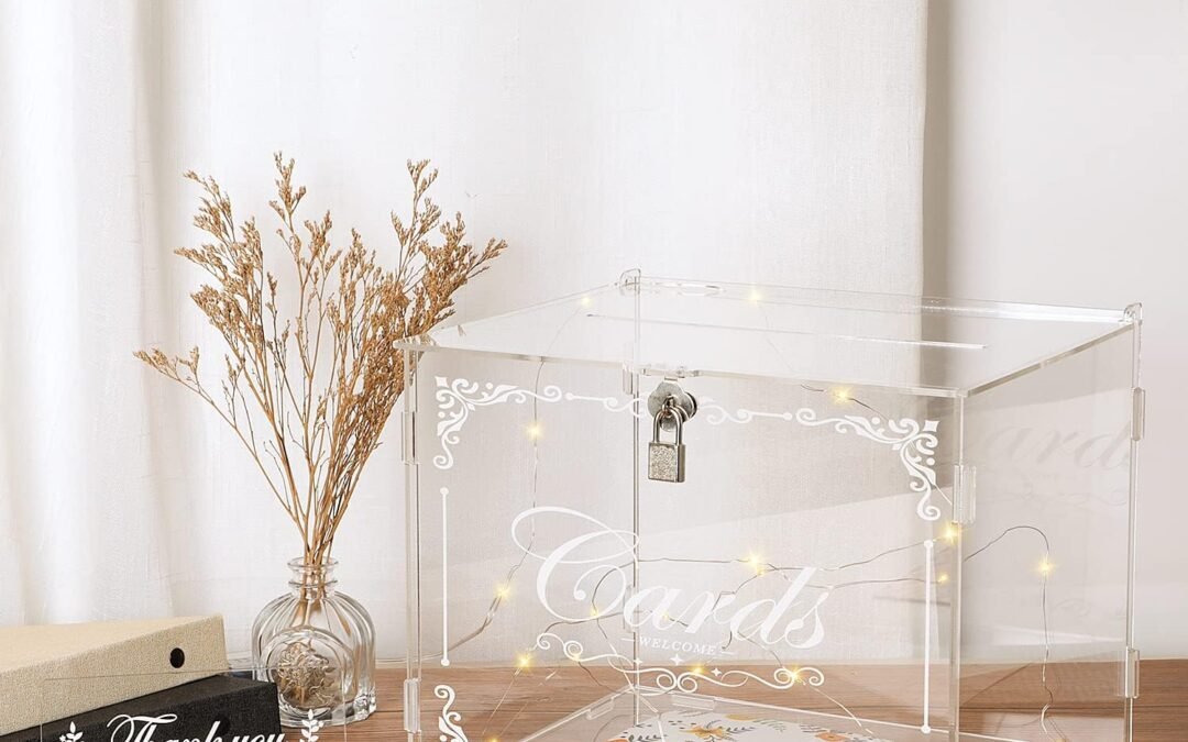 Wholesale OEM ODM Ywlake Acrylic Wedding Card Box Money Post Gift Box Holder, Clear Card Box Large Letter Envelope Boxes with Lock and Slot for Reception Anniversary Birthday Party Baby Shower Factory & Supplier