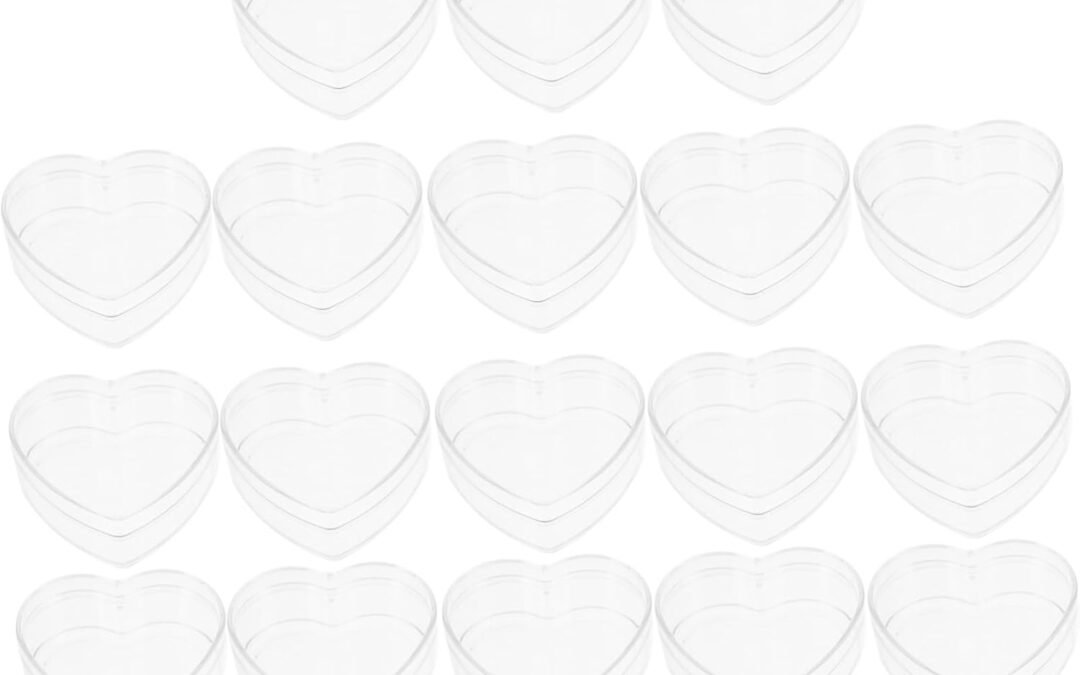 Wholesale OEM ODM Zerodeko 18pcs Heart Shaped Acrylic Box Transparent Storage Containers for Necklaces Rings Candies and Treasures Secure Lid and Versatile Organizer Capacity Factory & Supplier