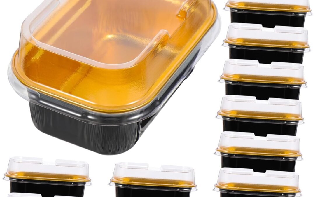 Wholesale OEM ODM Zerodeko 50Pcs Aluminum Foil Cake Containers with Lids Thickened Food Boxes for Birthday Cakes Cupcakes Muffins and Pies Stackable and Space Saving Factory & Supplier