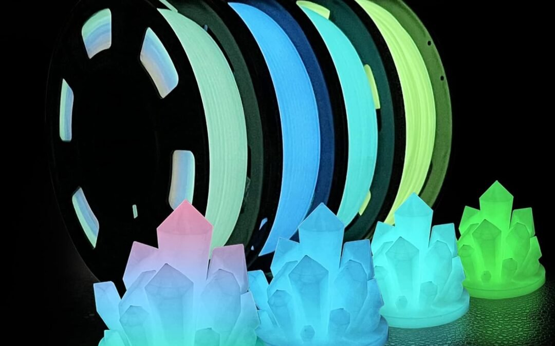Wholesale OEM ODM iSANMATE 3D Printer Filament Bundle, Glow in The Dark Filament Multicolor, Green, Blue and Blue-Green, PLA Filament 1.75 mm, Dimensional Accuracy +/- 0.03 mm, 250g X 4 Pack Factory & Supplier