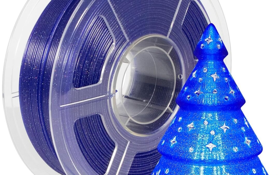 Wholesale OEM ODM iSANMATE 3D Printer Filament, Transparent Glitter Blue PLA Filament 1.75 mm, 3D Printing Filament 1KG/2.2lb Factory & Supplier