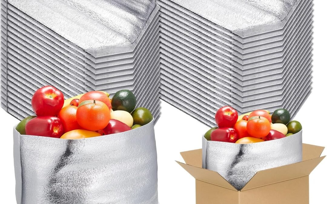 Wholesale OEM ODM meekoo 30 Pcs Insulated Box Liners for Shipping 13 x 8.5 x 12 Inch Large Foil Reusable Insulated Bags for Lunch Box Shopping Bag Shipping Container Insulation Lining Waterproof Package Frozen Food Factory & Supplier