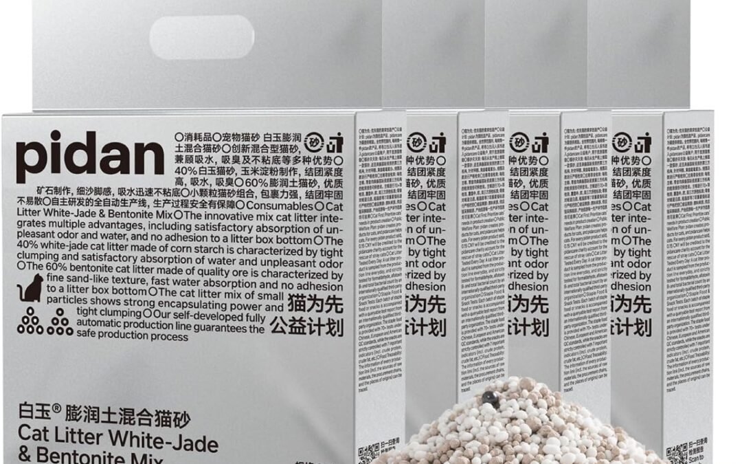 Wholesale OEM ODM pidan Bentonite Cat Litter with Cornstarch,Clumping,Odor Control,Unscented,Ultra Absorbent,Ideal for Automatic Cat Litter Box 5.3lb/Bag(4 Bags) Factory & Supplier