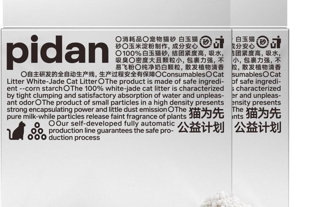 Wholesale OEM ODM pidan Cornstarch Cat Litter,Clumping,Unscented,No Dust,Natural Litter Organic,Suitable for Automatic Cat Litter Box 5.2lb/Bag (4 Bags) Factory & Supplier